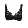 Bra comfort structure ring black and white Comet - Infiore