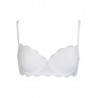 Black and white 3001 Well padded balcony bra - Infloreum