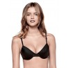 Ballcony bra padded cn rigid white and black colors 2001 - Inflore