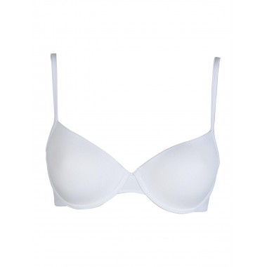 Ballcony bra padded cn rigid white and black colors 2001 - Inflore