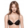 2002 black and white cotton graduated cup push up bra - Infiore