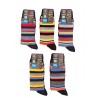 Pack 12 pairs Socks Men short in cotton Size only assorted colors Happy Line - Enrico Coveri