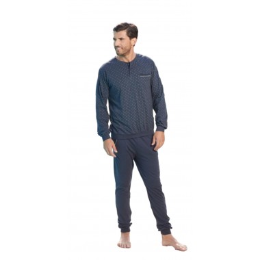 Men's pyjamas Serafino Cotton 24U11004 - KISSIMO