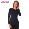 Ropa interior de mujer Stripe Sleeve Long Color Negro Azul y Grey Cotton 4055 - Jadea