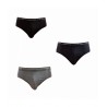 Pack 6 Men's elastic cotton briefs black and assorted ES1000 - Enrico Coveri