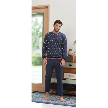 copy of Hombres pijamas Serafino Cotton 24U11020 - KISSIMO