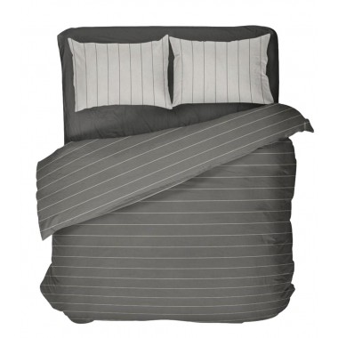 Pairs duvet a square measures 155x205 in cotton 100% octane grey dove Oslo