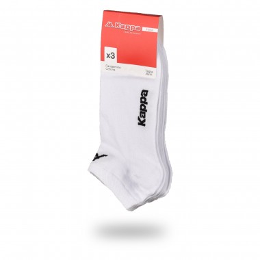 Multipack 3 pairs unisex phantom socks in Jersey colors black and grey melange K006 - Kappa