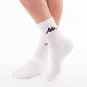 Multipack 3 pares calcetines hombre pista de tenis colores blanco, negro y gris melange K002 - Kappa