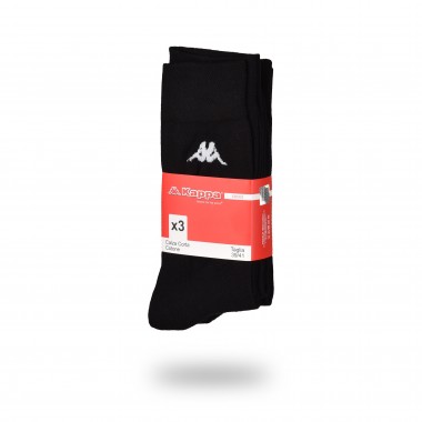 Multipack 3 pairs short man stockings in Jersey colors black and grey melange K546 - Kappa