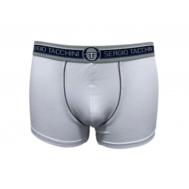 Confection 6 Boxer men's cotton bielastic white color with assorted elastic 9000 - Sergio Tacchini