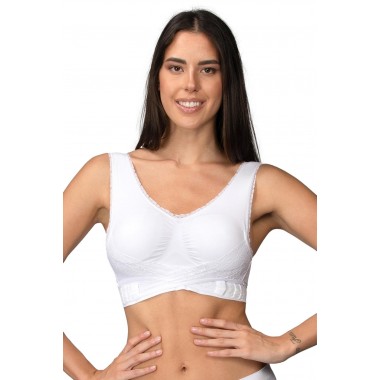 Reggiseno Push-up con coppe estraibili e doppi gancetti a tripla regolazione colori nero bianco e skin 110974 - Intimidea