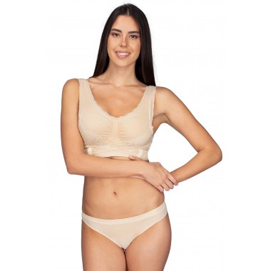 Reggiseno Push-up con coppe estraibili e doppi gancetti a tripla regolazione colori nero bianco e skin 110974 - Intimidea