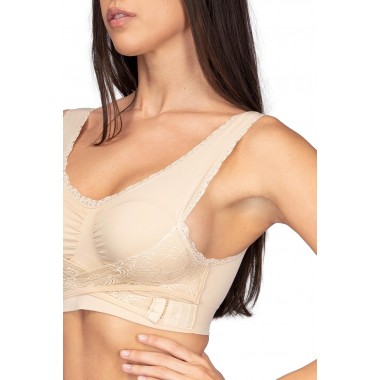 Reggiseno Push-up con coppe estraibili e doppi gancetti a tripla regolazione colori nero bianco e skin 110974 - Intimidea