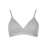 Cross bra with removable cups black and grey melange 858 Flamenco - Inflore