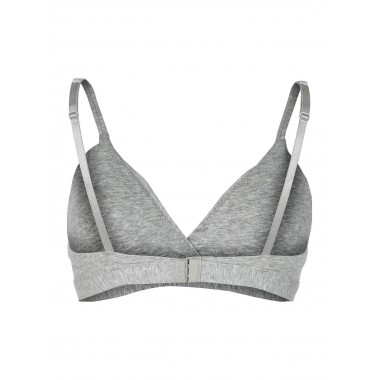 Cross bra with removable cups black and grey melange 858 Flamenco - Inflore