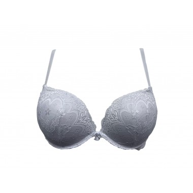 Bra push up cup b color blanco y negro Elodie - Amor y Bra