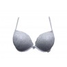 Bra push up cup b color blanco y negro Elodie - Amor y Bra