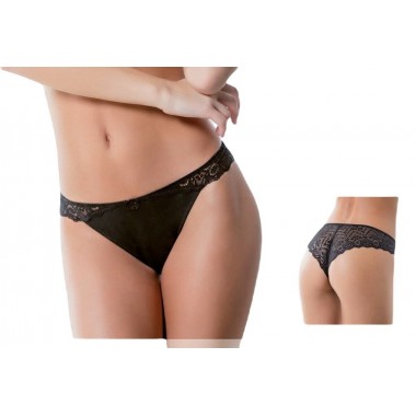 Belen black and white Brazilian women's briefs - Love and Bra