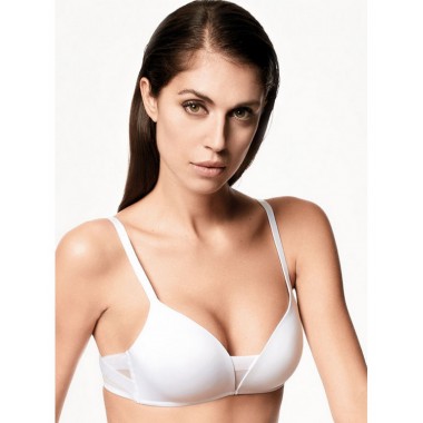 Women's Bra Triangle Without Ferret Color Black And Naked Triangle Extra - Lormar