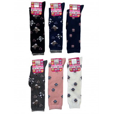 Pack 6 paires Chaussettes longues bébé couleurs assorties Aurora - Enrico Coveri