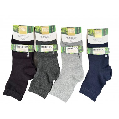 Pack 12 Paare Kurze Frau Socken Größe Single Bamboo - Enrico Coveri