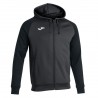 men's hoodie full zip color anthracite/black 101967 Academy - Joma