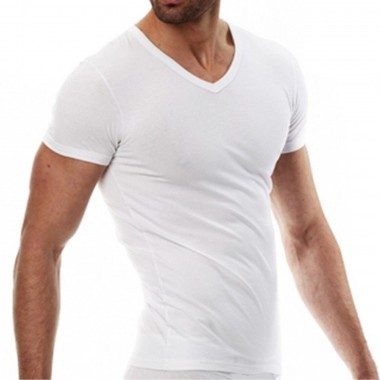 Confezione 3 T-shirt uomo scollo a v colori bianco e nero TV550 - Sergio Tacchini