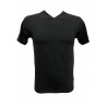 3 T-shirt men's v-neck white and black TV550 - Sergio Tacchini