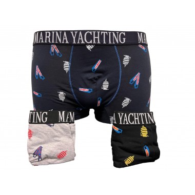 Pack 6 Boxer Man Color Assorted MY648 - Marina Yachting