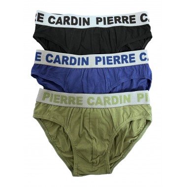 Multipack 3 slips en coton homme PCM E3 Relief - Pierre Cardin