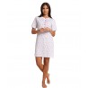 Camisa noche mujer color blanco y rosa KC2069 - Karel