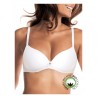 Bra with firm cup b organic cotton organic cotton color white and black with star 1428B - Yes you are