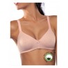 Bra without ferret in organic cotton color melange pink melange black or white with star 1450 - Yes it is you