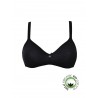 Bra without ferret in organic cotton color melange pink melange black or white with star 1450 - Yes it is you