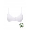 Bra without ferret in organic cotton color melange pink melange black or white with star 1450 - Yes it is you