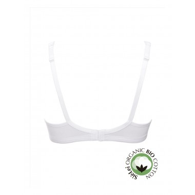 Bra without ferret in organic cotton color melange pink melange black or white with star 1450 - Yes it is you