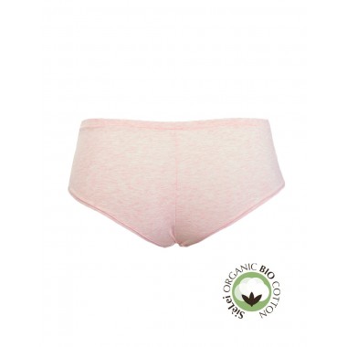 Brazilian women's panty in organic cotton organic cotton colors pink black and white 1441 - Yes you are