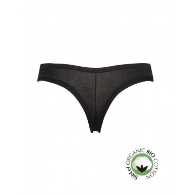 Panty de mujeres brasileñas en algodón orgánico color algodón orgánico gris blanco y negro 1447 - Sí que eres