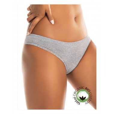 Brazilian women's panty in organic cotton organic cotton colors white grey and black 1447 - Yes you are