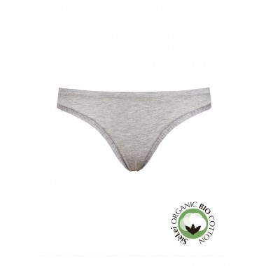 Panty de mujeres brasileñas en algodón orgánico color algodón orgánico gris blanco y negro 1447 - Sí que eres