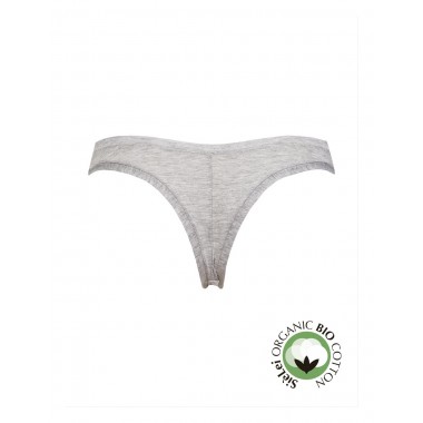 Panty de mujeres brasileñas en algodón orgánico color algodón orgánico gris blanco y negro 1447 - Sí que eres