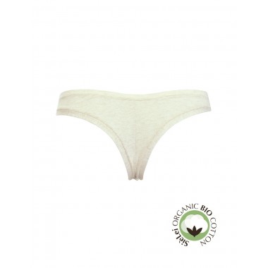 Brazilian women's panty in organic cotton organic cotton colors white grey and black 1447 - Yes you are