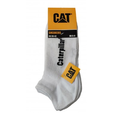 Multipack de 3 calcetines Sneaker de algodón blanco y negro CATU0061 - Gato