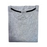 Maxi maglia da notte donna in cotone modal colori bianco e grigio melange P3139 - Jadea
