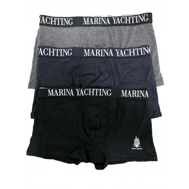 Pack 6 Boxer Man Baumwolle sortierte Farben MY132 E - Marina Yachting