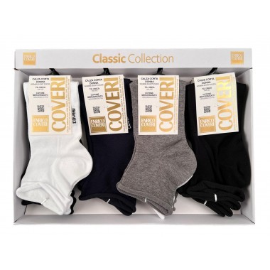 Packaging 12 pairs Women's Court Socks - ENRICO COVERI