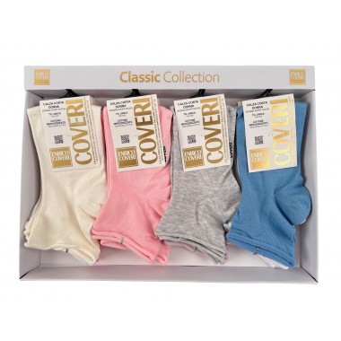 Packaging 12 pairs Women's Court Socks - ENRICO COVERI