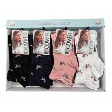 Emballage 12 paires Chaussettes courtes pour femmes URBAN - ENRICO COVERI