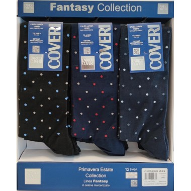 Pack 12 Paare Lange Socken Man SUMMER LINE - ENRICO COVERI